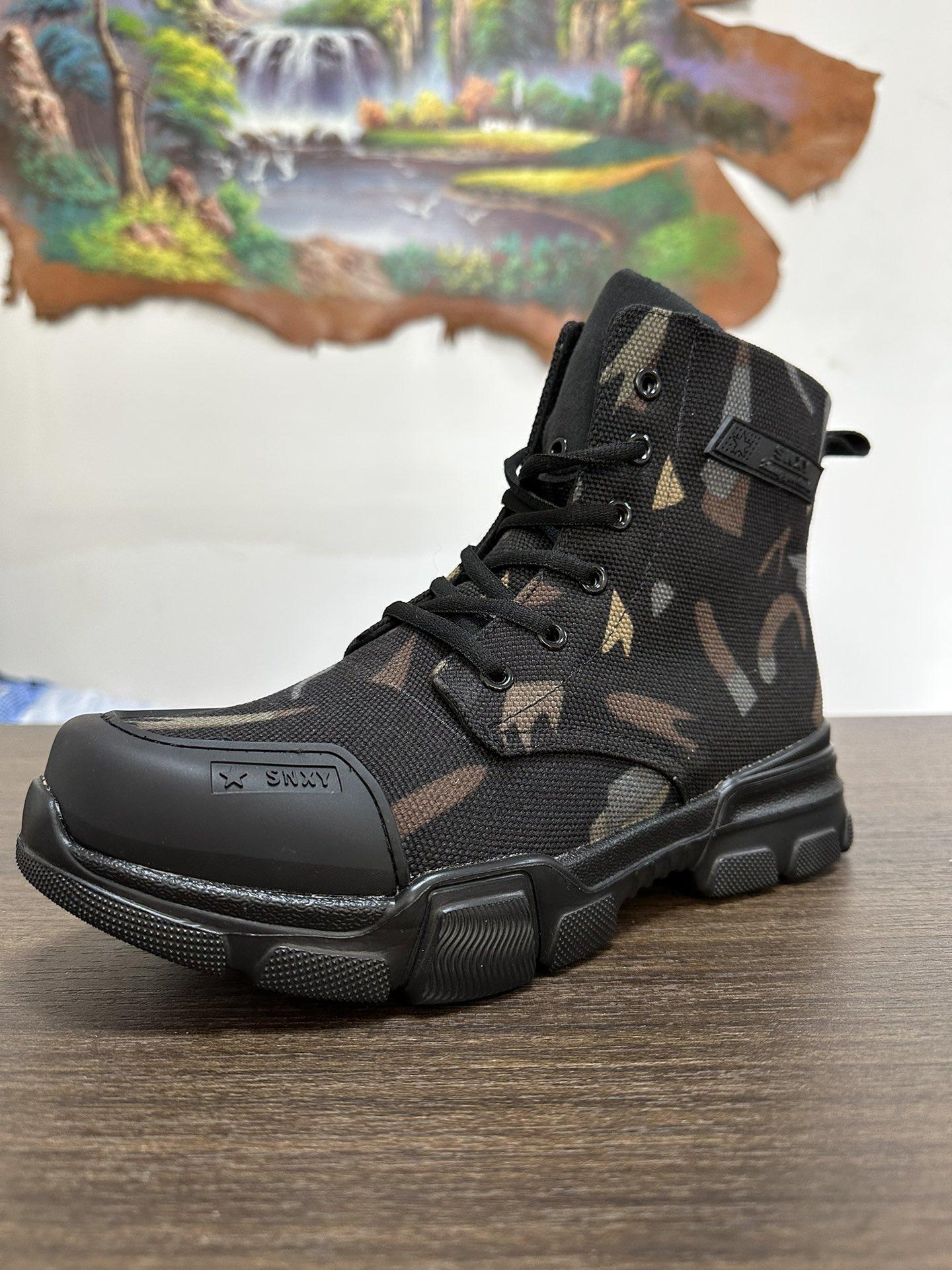 

Прочные ударопрочные повседневные ботинки, водонепроницаемые защитные ботинки 38 камуфляжный