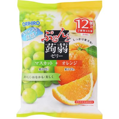 Orihiro Prandu Purunto Konnyaku Jelly Pouch Muscat + Orange 20g X 12 Other (check Locks, Tongue Cleaners, Etc.) Jellies Other (check Locks, Tongue Cle