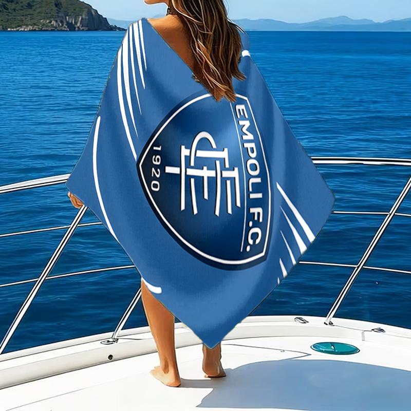 Football Empoli Crest Beach Towel - Soft, Absorbent Microfiber, Lightweight, Ideal for The Beach, Parties, Travel, Camping fan gifts