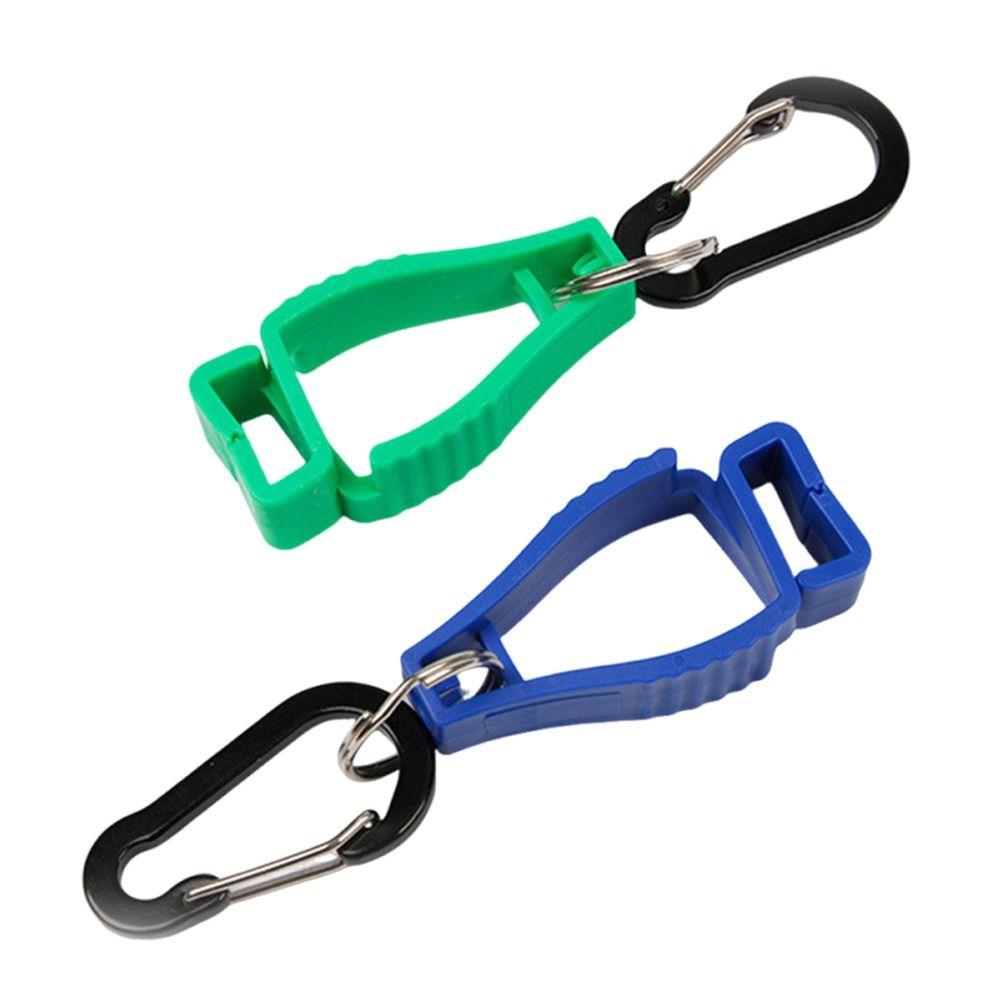2pcs Anti-lost Mountaineering Buckle Hat Clip Plastic Protective Gloves Clip Outdoor Gloves Clip