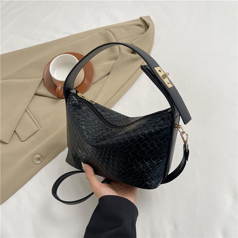 Stylish Pu Shoulder Bag For Women Trendy Casual Tote With Zipper And Phone Pocket