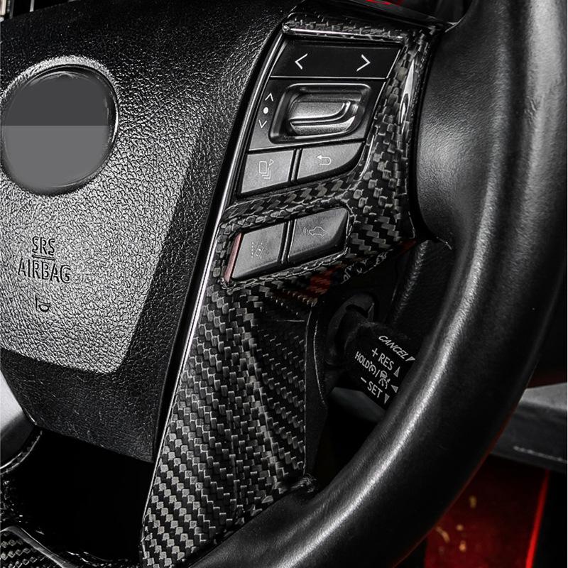 Carbon Fiber Interior Trim for Toyota Vellfire/Alphard Steering Wheel Decoration