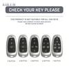 Abs Carbon Fiber Style Car Key Case Cover For Hyundai Santa Fe Tucson  Nexo Nx4 Atos Prime Solaris Protected Fob Accessories