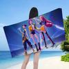 Toalla de Playa de Microfibra K-Pop Cazadores de Demonios de Película de Dibujos Animados Absorbente Secado Rápido Suave Yoga Natación Resort Escalada en Montaña Toalla
