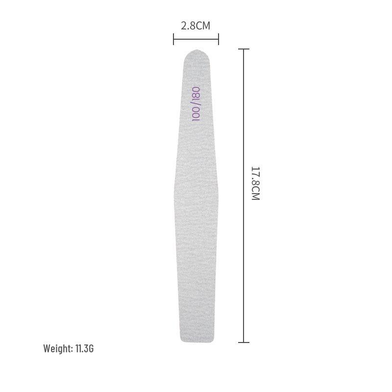 High-Quality Wear-Resistant Half-Moon Nail Files - Curved/Straight Emery Sanding Tools