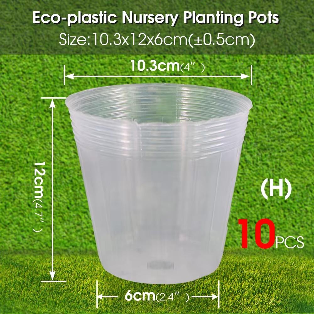 Reusable Orchid 10PCS  Transparency  Nursery Pot Plants Grow Nutrition Cups for Garden Flower Transplanting Propagation  Contain