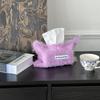1Pc Toilet Paper Storage Nordic Style Thread Plush High Quality Tissue Bag Holder Solid Color Napkin Boxes