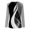 Shirt For Women's Fashion Casual Raglan Sleeve Round Neck Long Sleeve Loose Printed T-Shirt Ladies Top