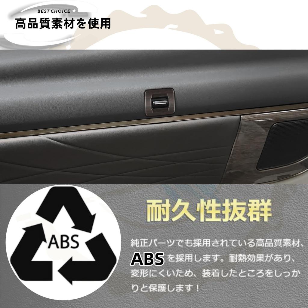 DodoxDIY Compatible New Alphard 40 Series Vellfire 40 Series Custom Accessory Parts, 2 Row