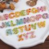 Glänzende Englische Alphabet Ohrringe Silikon Epoxidharz Form DIY Schlüsselanhänger Anhänger Schmuck für Gepäckanhänger Tasche Zubehör