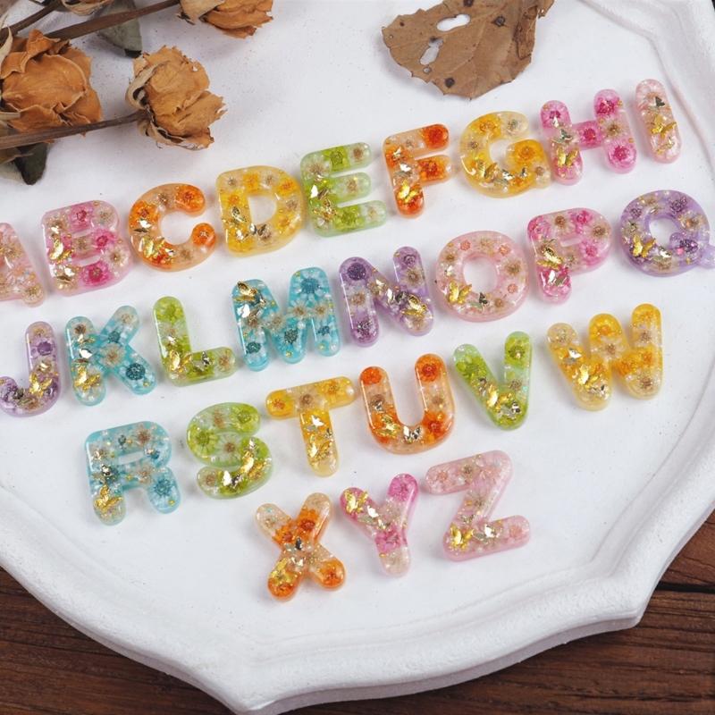 Glänzende Englische Alphabet Ohrringe Silikon Epoxidharz Form DIY Schlüsselanhänger Anhänger Schmuck für Gepäckanhänger Tasche Zubehör