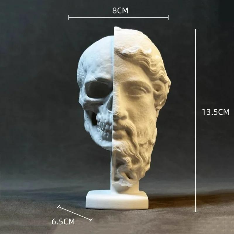 Resin Handicraft Bust Sculpture Roman Figure Sculpture Abstract Human Body Imitation Gypsum Decorative Figurines Home Decor
