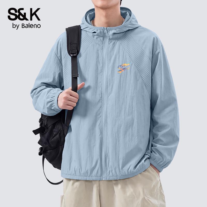 Baleno Men's Breathable UPF 50+ Sun Protection Hooded Jacket