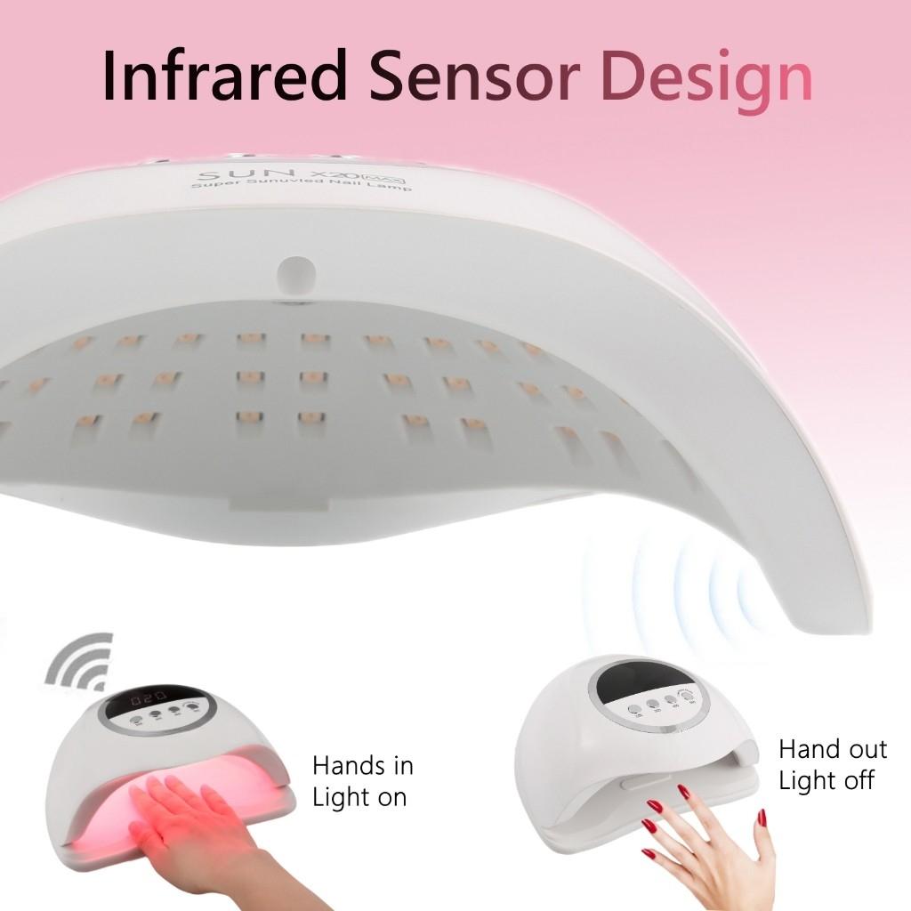 320W 10S Quick Dry Nail Gel Polish Home Salon Nail Dryer Lamp Automatic Infrared Sensor Manicure Device UV LED Nail Lamp