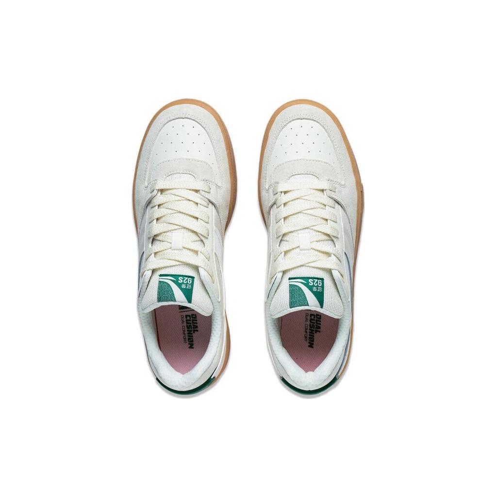 Li Ning Zhengrong 92S Antiscivolo Ammortizzazione Basse Scarpe da Skateboard Uomo Ecrù AEPSA57-3