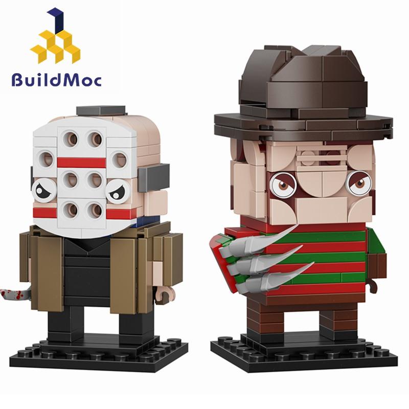 LEQUMOC Horror Movie Figures Stephen King It Pennywisedss the Clown Joker Doll Building Blocks Toys For Gift