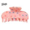 Versatile Hair Claw for Ponytail Colorful Polka Dot Clip Women, Sweet Macaron Style Non-slip Shark Half Up Bun Clips Gripper Thick Hair, Lightweight