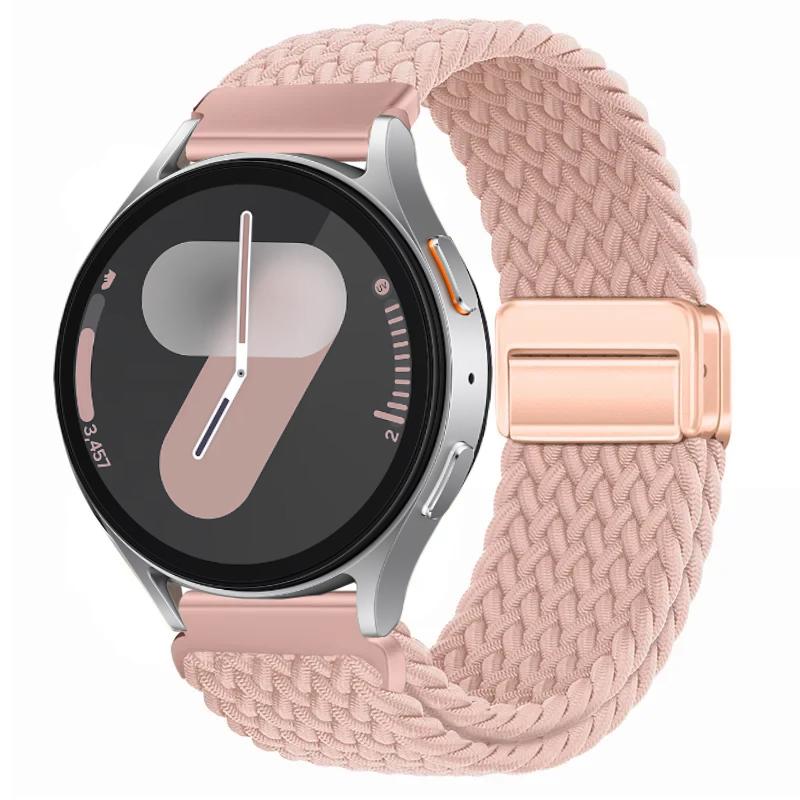 

20mm 22mm Braided Nylon Strap for Samsung Galaxy Watch 7 Magnetic Bracelet Belt for Huawei Watch 3/4/GT4 Pro Amazfit GTR4 Band 22mm width