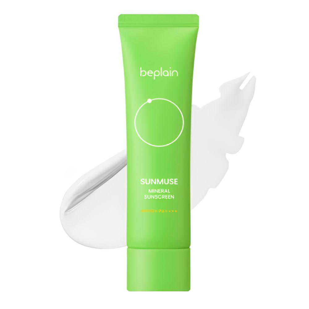 BEPLAIN Sunmuse Mineral Sunscreen SPF50+ PA++++ Mild Tone-Up UV Protection Sun Cream 50ml