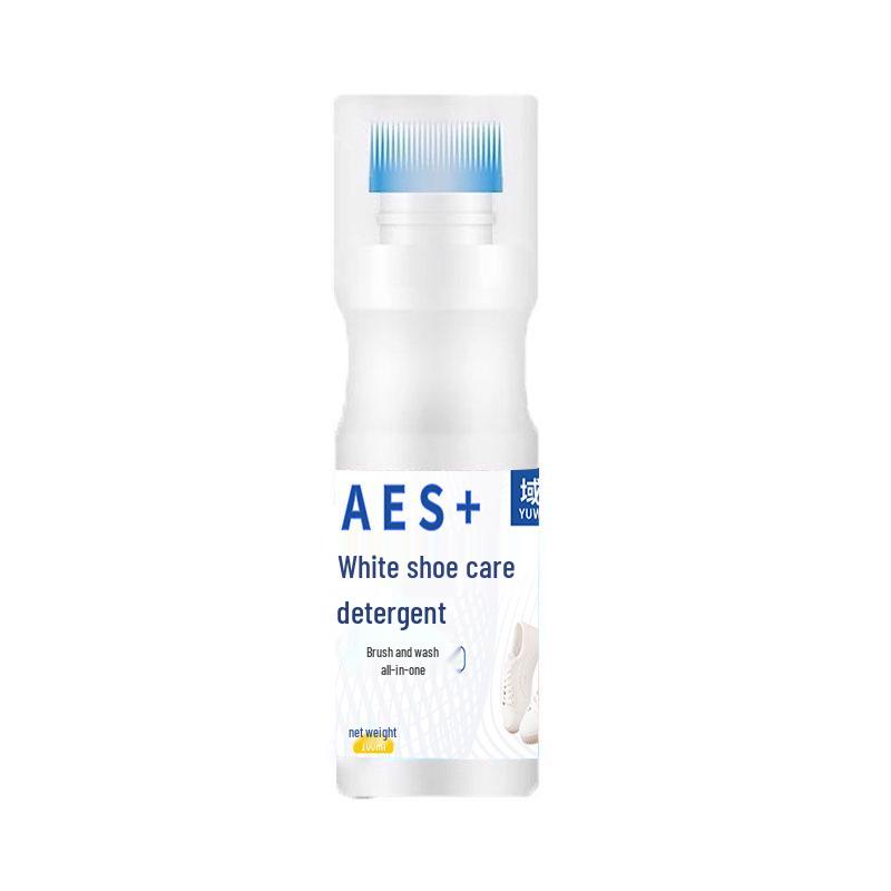 Domain King White Shoe Cleaner & Whitener with Brush - Maintains Sneakers, Sports Shoes, and Edges