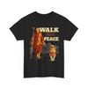 Walk for Peace Buddhist Monk and Shiba Inu Dog Illustration T-Shirt