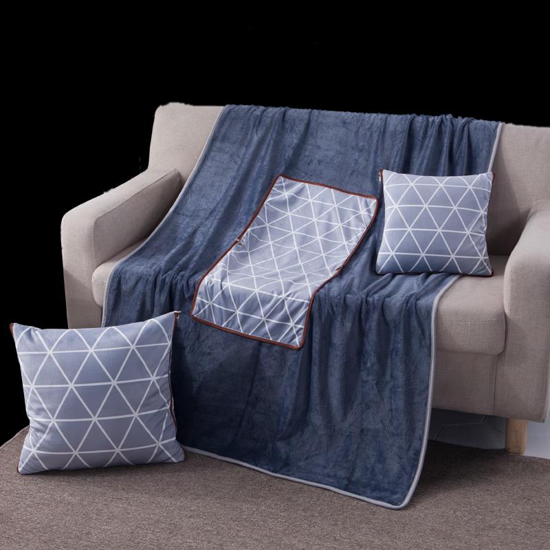 Faunen Multi-functional Plush Throw Pillow Blanket