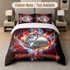 Custom Bedding Set SC Freiburg FC Pattern, Print Name Text 1 Duvet Cover Plus 2 Pillowcases Home Textile