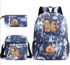 3-teiliges Schulrucksack-Set für Schüler Große Kapazität Oxford-Stoff Schultasche mit Schultergurt und Federmäppchen