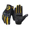 Gants de Moto Légers en Mesh Hommes Femmes - Doigts Entiers Équipement de Protection pour la Conduite Rue Tout-Terrain Trajet Quotidien