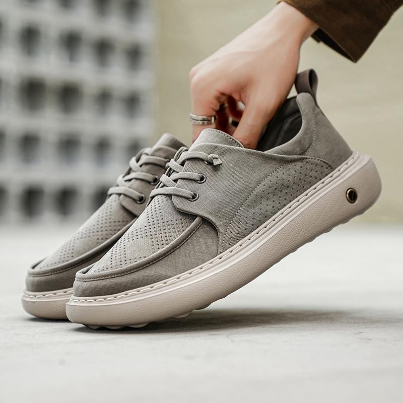 Fashion Suede Men Casual Shoes Comfortable Soft Mens Loafers Lightweight Slip On Walking Sneakers Breathable Flats Driving Shoes