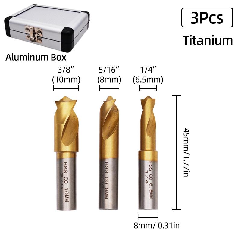 

HSS двухсторонняя вращающаяся точечная сварка Broca Metal 8-сторонний резак 9,5 мм для удаления битума сверло открывалка для отверстий резак инструменты для точечной сварки