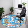 1PC Dogs Pets Office Round Area Rug, Mat Suitable For Office, Under Office Chairs Bedroom Living Room Home Decor, Room Deco
