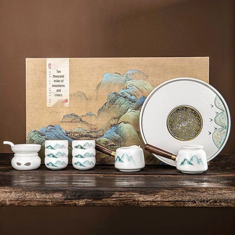 

Rough Pottery Round Tea Tray