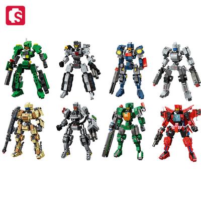 SEMBO Transforming Mech Assemblage Constructing Block MOC Robot Car Construction Set Children Playthings for Boys Birthday Presents