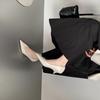 Not tired feet matte thin heels thin shoes Korean version sexy one-pedal elegant pointed high heels light mouth single shoes