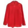 CAMPUS 60s Vintage Wool Blend Long sleeve Open collar shirt S Red Men's Used