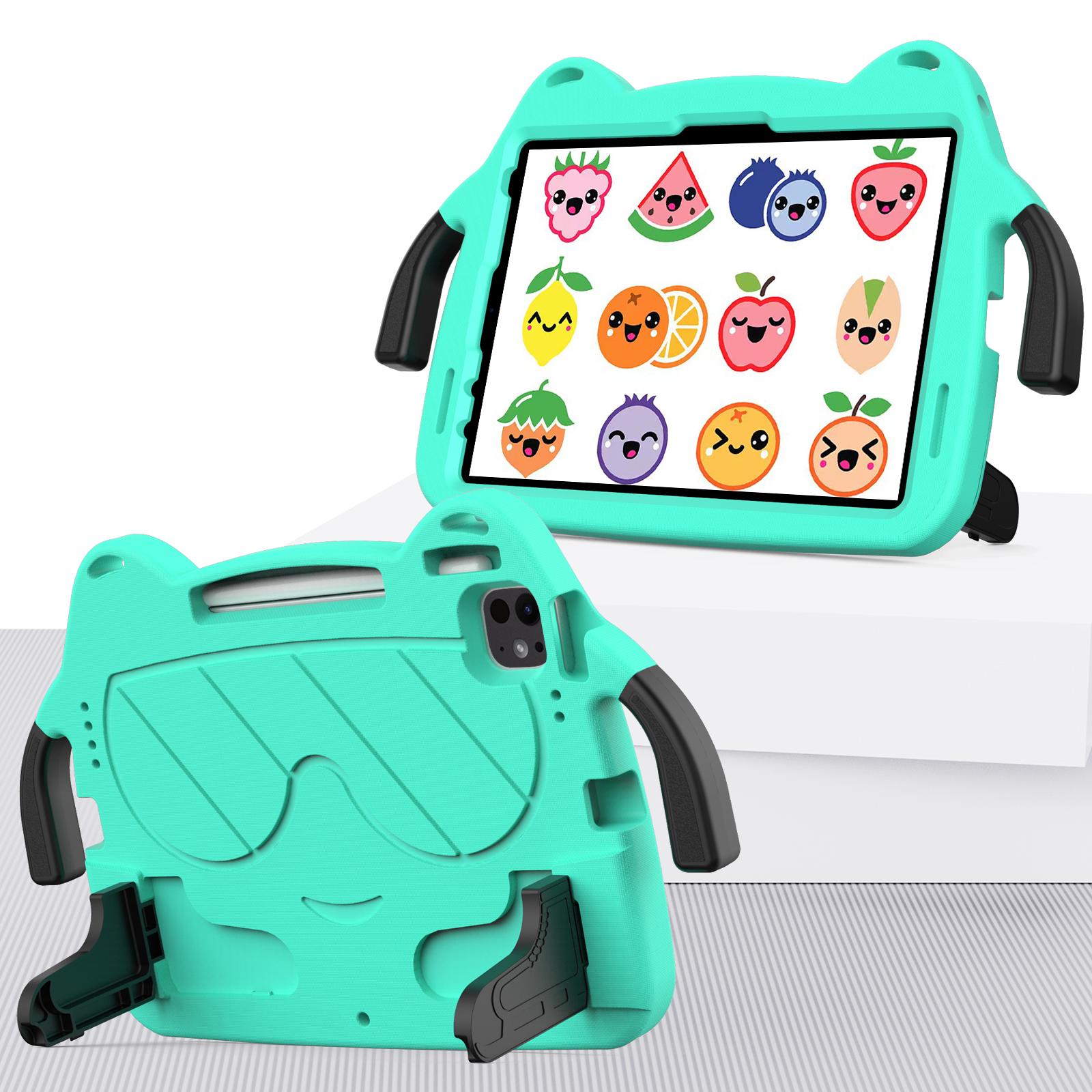 Étui Rigide en EVA pour iPad Air 11 Pro 11 10.5 Air 4 5 10.9 Poignée Support Housse pour Tablette Enfants pour iPad 12ème 11 11ème 10ème 9ème Étui iPad Pro 11 2018 vert