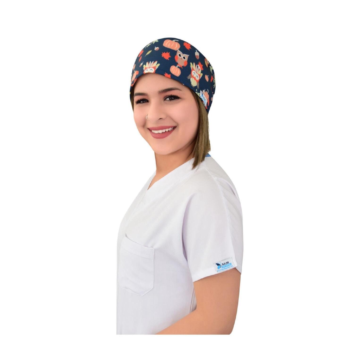 

Pumpkin Owl Themed Surgical Doctor Nurse Bonus білий