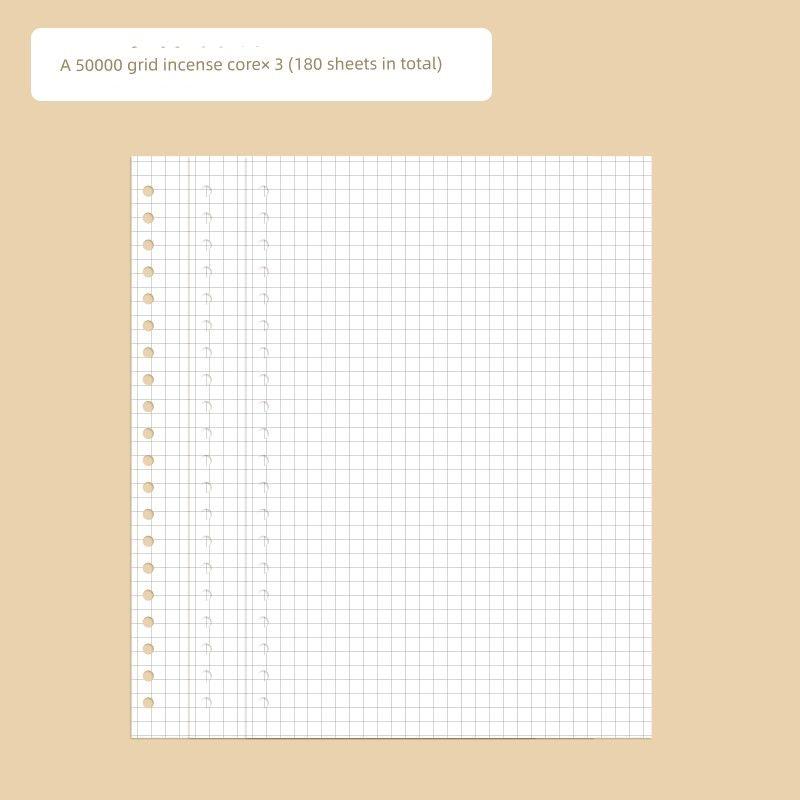 

Grade Three Class Two Index Loose Spiral Notebook B5 Removable Notebook Book Good-looking Student Cute Ins Notepad K A5 square Core * 3