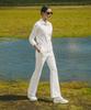 OBER GOLF High-Waisted Bootcut Pants (White)