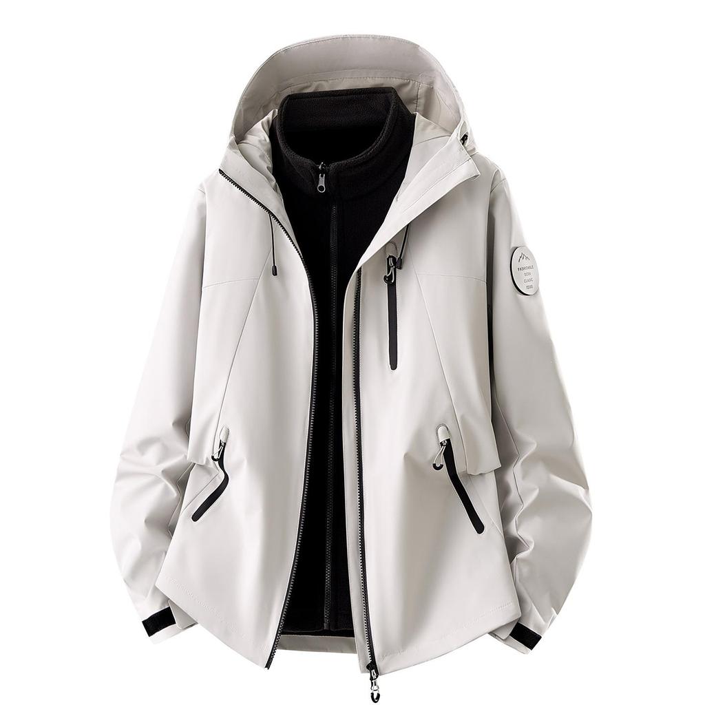 High-Quality Men's 3-in-1 Windproof Waterproof Warm Mountaineering Jacket