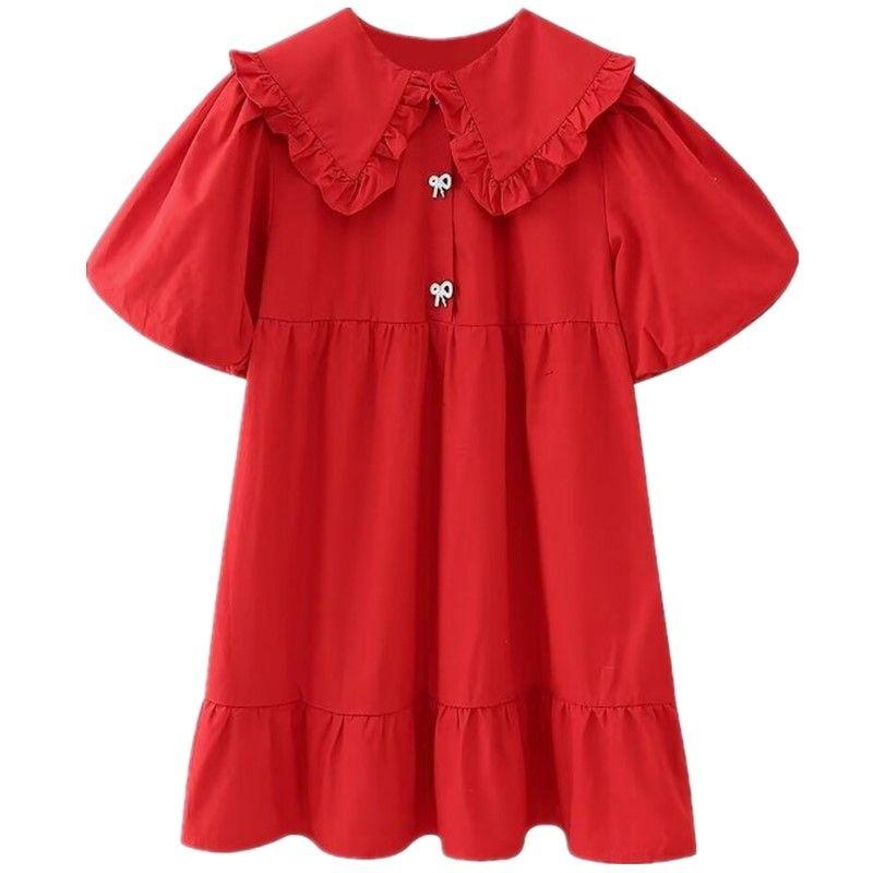 

Fashion Style 2024 Spring New Arrival Women s Clothing Slim Looking Easiest for Match New Year Battle Robe Sexy Skirt Dress 1213210 Red M
