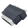 SCART Converter Plug Connector 21P Adapter SCART to 3RCA With Switches Converter for Video Conversion