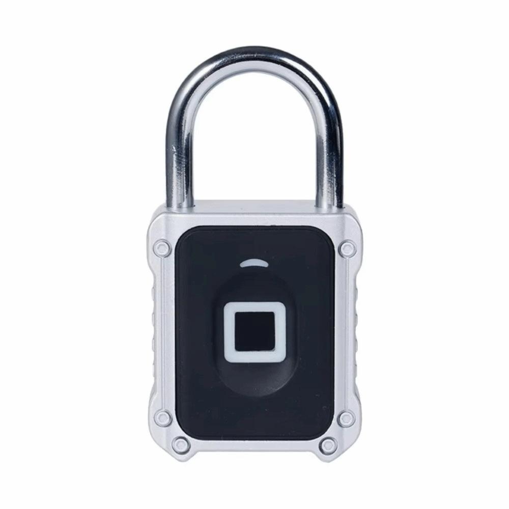 

Fingerprint Recognition Bluetooth Smart Door Lock Tuya App IPX5 Waterproof Electronic Smart Padlock Zinc Alloy срібний