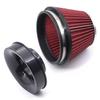 Air Intake Filter Auto Cold Kit Sport Racing Car Acessories Cone High Flow Filters Automobile Universal Parts 150-76/89/101mm
