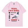 Government Funny Pigeon Graphic T Shirts High Street Fashion Trend Short Sleeve T-shirts Men Women Clothing Loose T-shirt