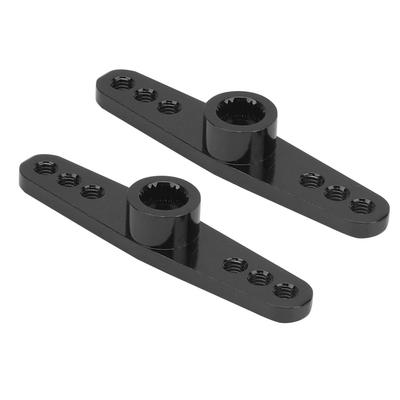 2 buc 25T Aliaj Aluminiu CNC Braț Servo Direcție RC Potrivire Universală pentru Mașină RC 1 10 Negru