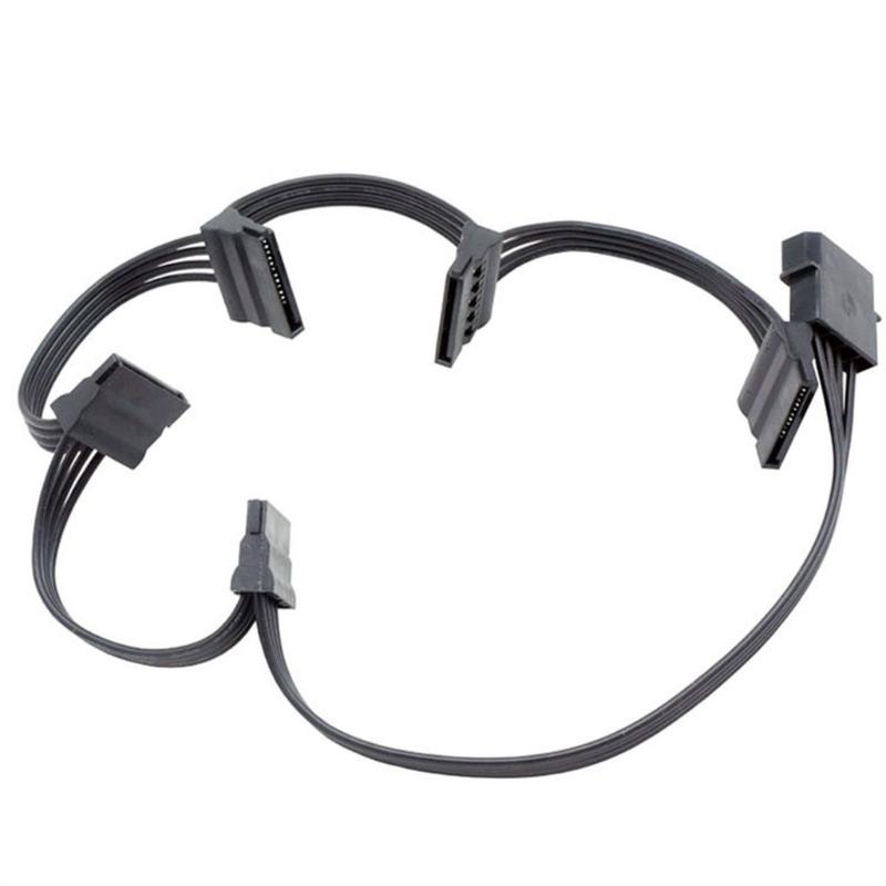 Stromverlängerungskabel 15-polig Stecker auf IDE 3/4/5/6 Groß 4-polig Buchse Kabel Stromadapter für Festplatte Hardware-Adapter