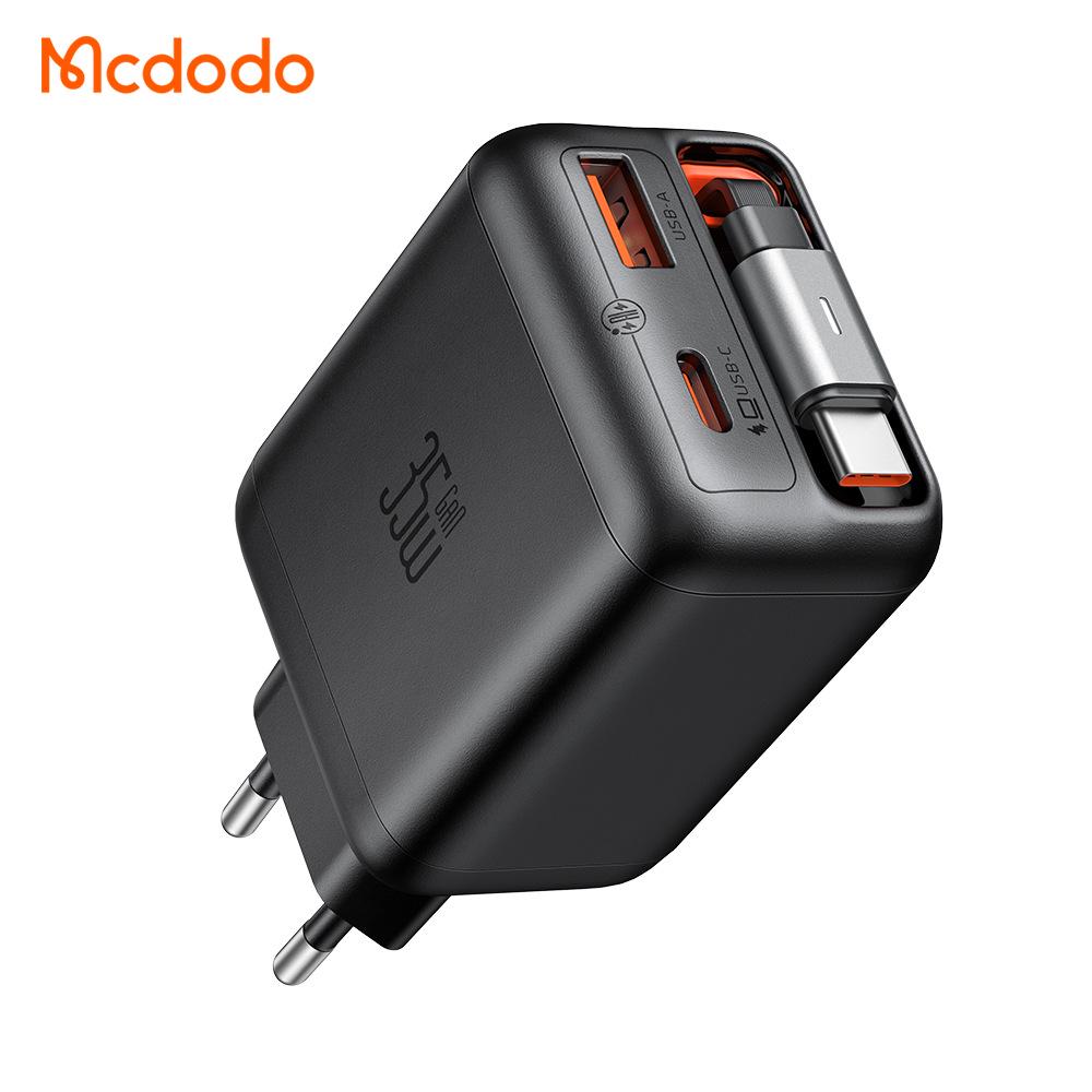 

Mai Duo Duo FreeGo 35W EU Fast Charger with Built-in Retractable Cable, A+C Ports for Earphones and Mobile Phones