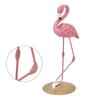Ornamentos de estátua de flamingo rosa, estatueta de resina, acessórios de decoração para casa, sala de estar, quarto, estudo